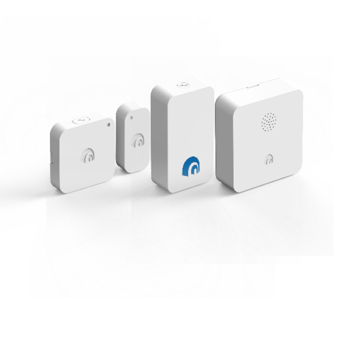 Intrusion alarm kit with hub, siren and door sensor